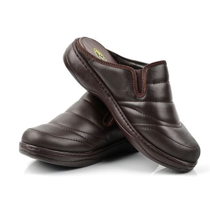Sabot Cuir Homme- Marron