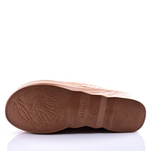 Sabot Femme,à Talon compensé - Beige