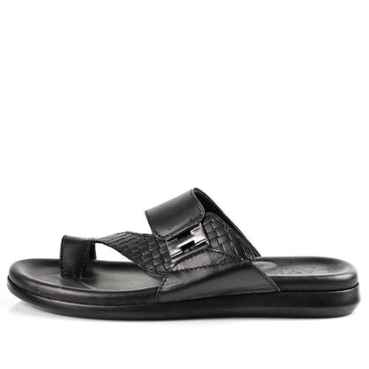 Sandale Homme Cuir -Noir