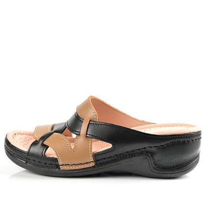 Sandale Médical Femme - Noir/Sable