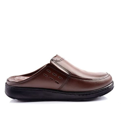 Sabot Médical Cuir- Marron