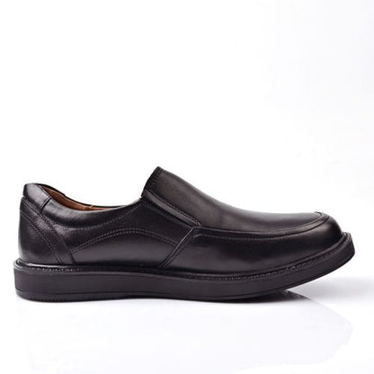 Chaussure Médical,Chaussure Homme en Cuir - Noir