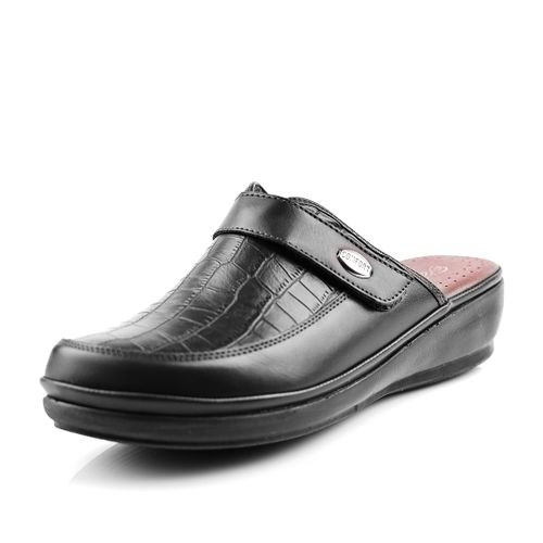 Sabots Médical Cuir Pour Femme - Noir
