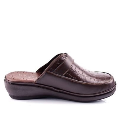 Sabots Médical Cuir Pour Femme - Marron