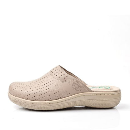 Sabots Médical,Sabot Cuir,Sabot Femme - Beige