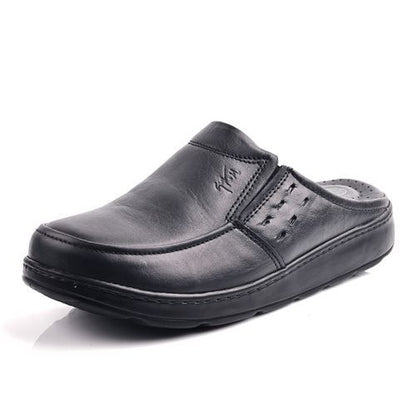 Sabot Médical Cuir- Noir