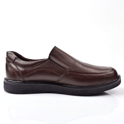 Chaussure Médical,Chaussure Homme en Cuir - Marron