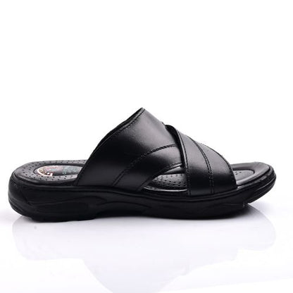 Sandale Homme Cuir- Noir