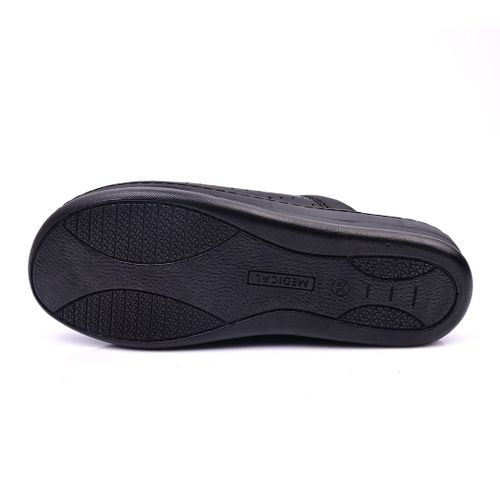 Sabots Médical,Sabot Cuir,Sabot Femme - Noir