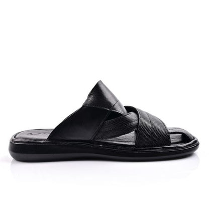 Sandale Homme Cuir -Noir