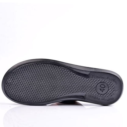 Sandale Homme Cuir -Tabac