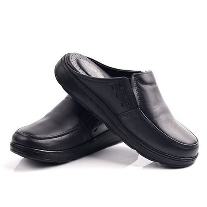 Sabot Médical Cuir- Noir