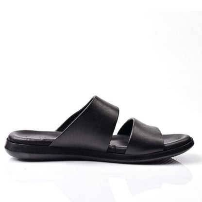Sandale Homme Cuir,Tendance- Noir