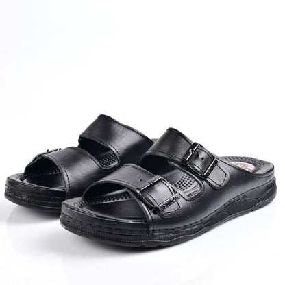 Sandale Homme En Cuir - Noir