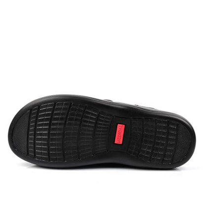 Sabot Cuir Homme- Noir