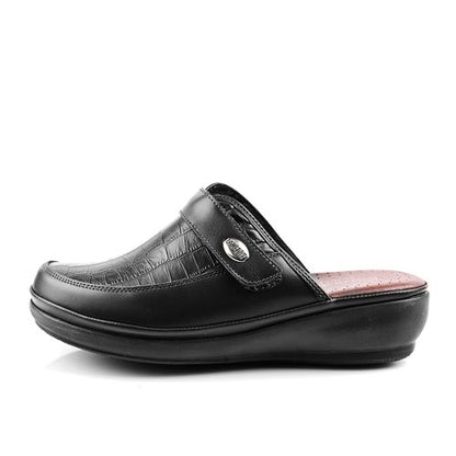 Sabots Médical Cuir Pour Femme - Noir