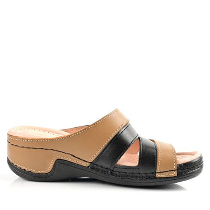 Sandale Médical Femme - Noir/Sable