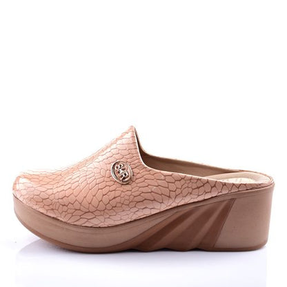 Sabot Femme,à Talon compensé - Beige