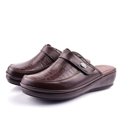 Sabots Médical Cuir Pour Femme - Marron