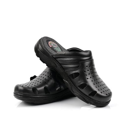 Sandale Homme Cuir -Noir