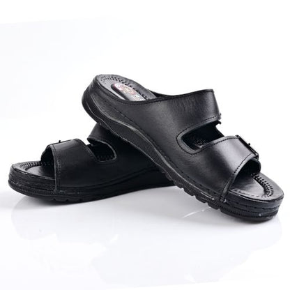 Sandale Homme En Cuir - Noir