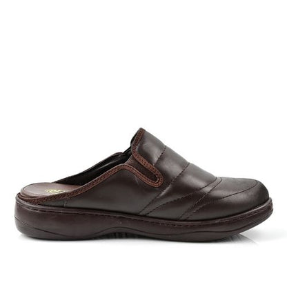 Sabot Cuir Homme- Marron