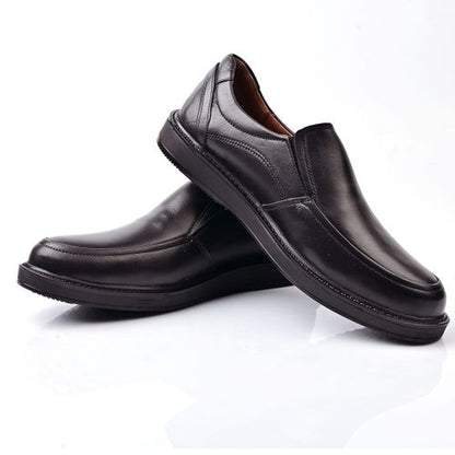 Chaussure Médical,Chaussure Homme en Cuir - Noir