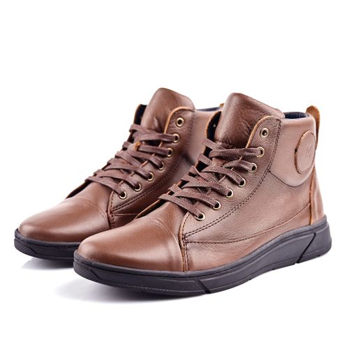 Espadrille 100% Cuir Pour Homme - Tabac