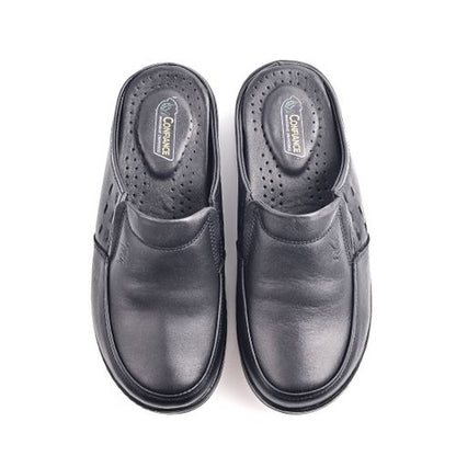 Sabot Médical Cuir- Noir