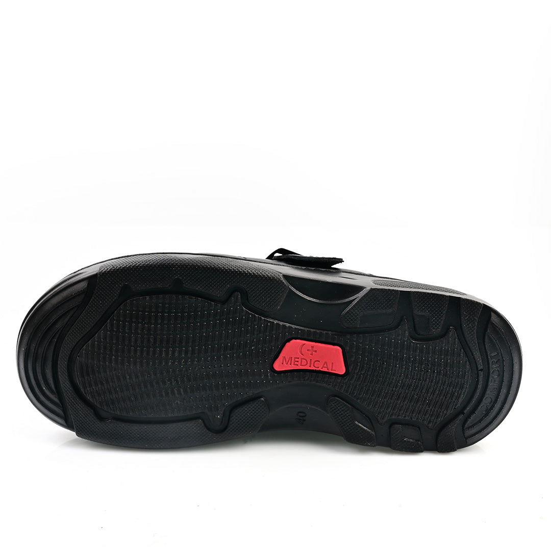 Sabot Médical Cuir Pour Homme - Noir