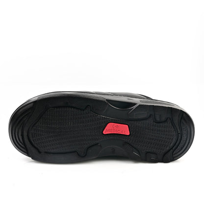 Sabot Médical Cuir Pour Homme - Noir