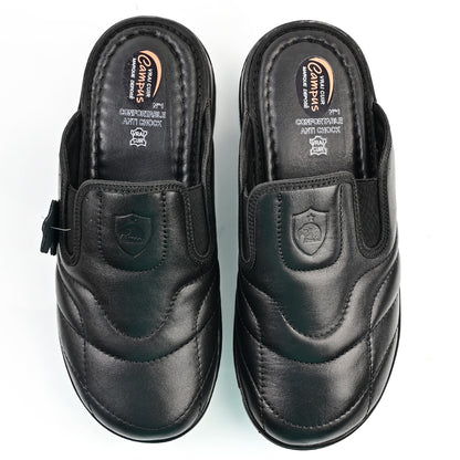 Sabot Médical Cuir Pour Homme - Noir