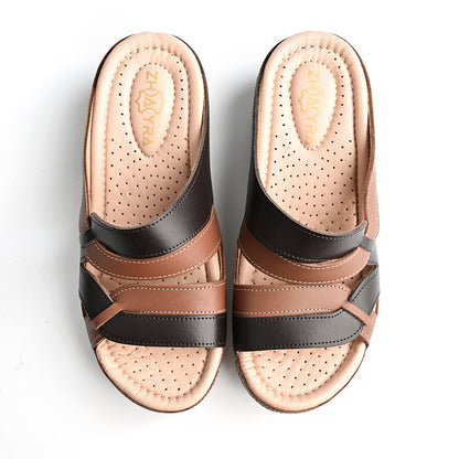 Sandale Médical Femme - Marron/Tabac