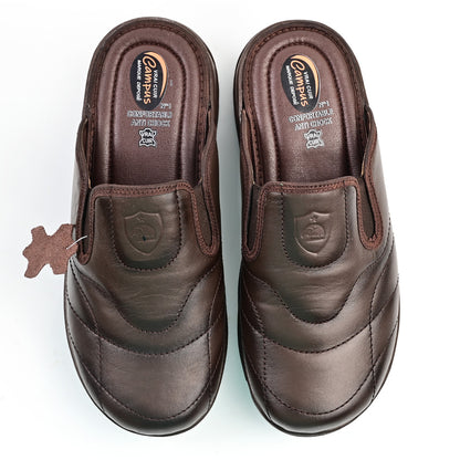 Sabot Médical Cuir Pour Homme - Marron