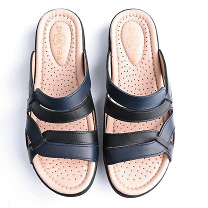 Sandale Médical Femme - Noir/Bleu