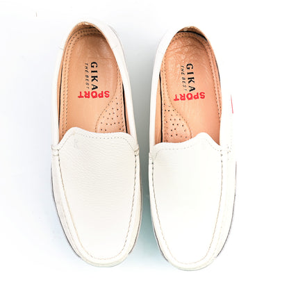 Chaussure Homme Médical En Cuir - Beige