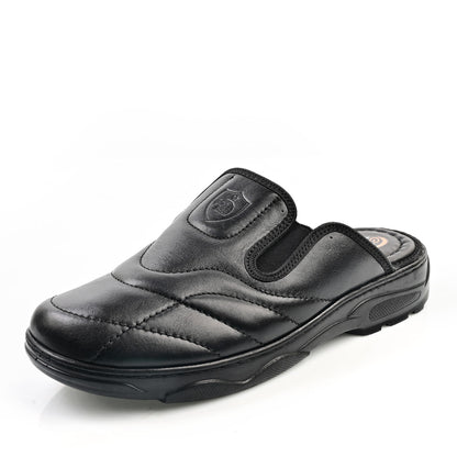 Sabot Médical Cuir Pour Homme - Noir