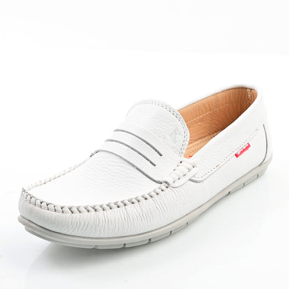 Chaussure Homme Médical En Cuir - Blanc