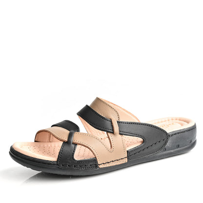 Sandale Médical Femme - Sabler/Noir