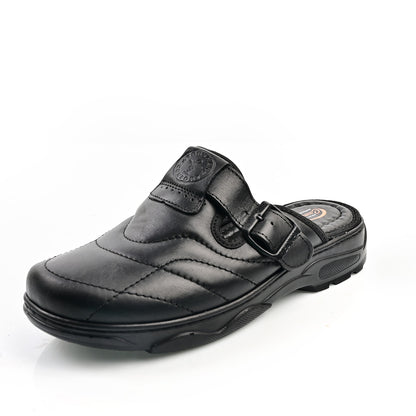 Sabot Médical Cuir Pour Homme - Noir