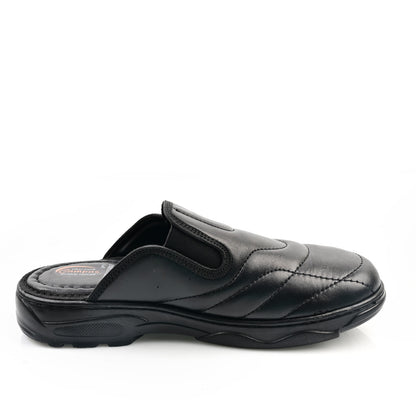 Sabot Médical Cuir Pour Homme - Noir