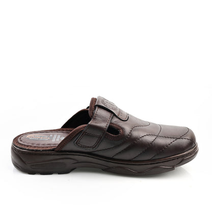 Sabot Médical Cuir Pour Homme - Marron