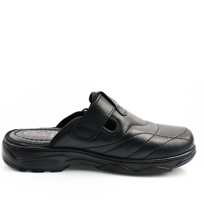 Sabot Médical Cuir Pour Homme - Noir