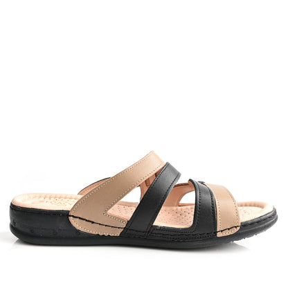 Sandale Médical Femme - Sabler/Noir