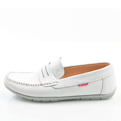 Chaussure Homme Médical En Cuir - Blanc