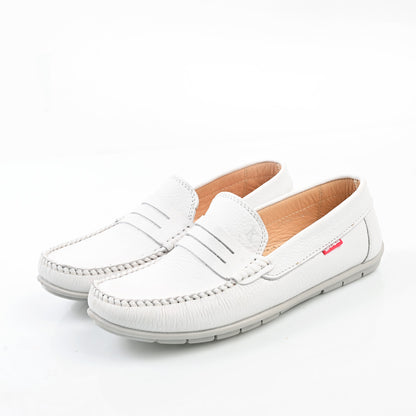 Chaussure Homme Médical En Cuir - Blanc