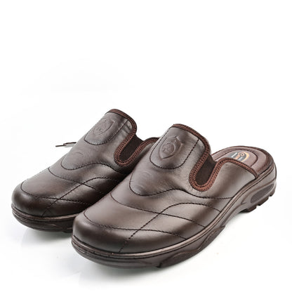 Sabot Médical Cuir Pour Homme - Marron