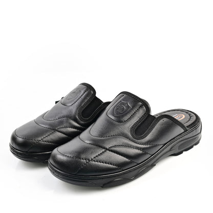 Sabot Médical Cuir Pour Homme - Noir