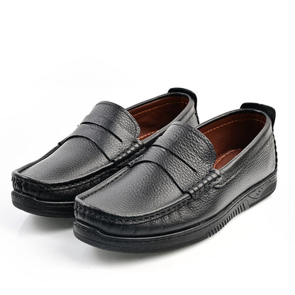 Chaussure Homme Médical En Cuir - Noir