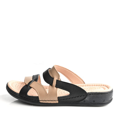 Sandale Médical Femme - Sabler/Noir